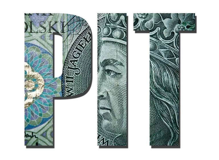 napis PIT z banknotu 100 złotych